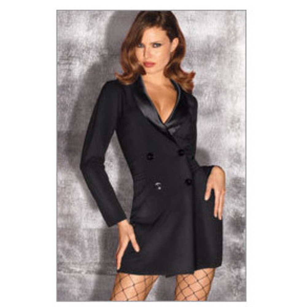 Rare Vintage Frederick’s Mini Tuxedo Dress